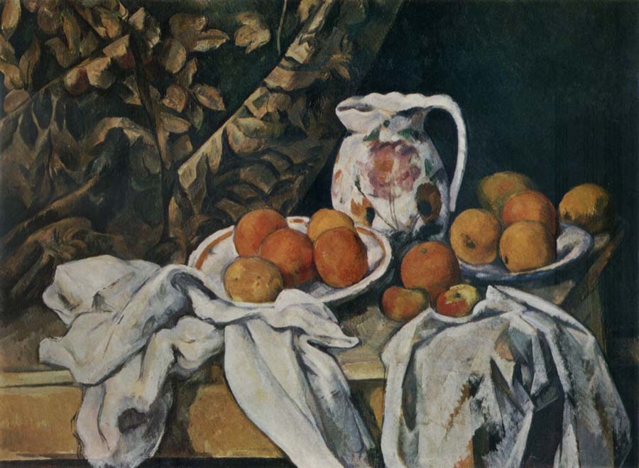 Still life with curtain